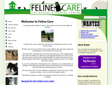 Tablet Screenshot of felinecare.org.uk